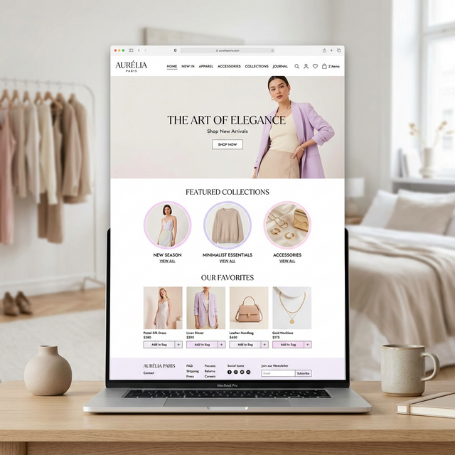 Clothing brand mockup